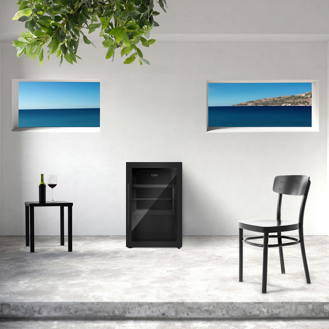 Getränkekühlschrank CASO BBQ Cooler Black S-R salon