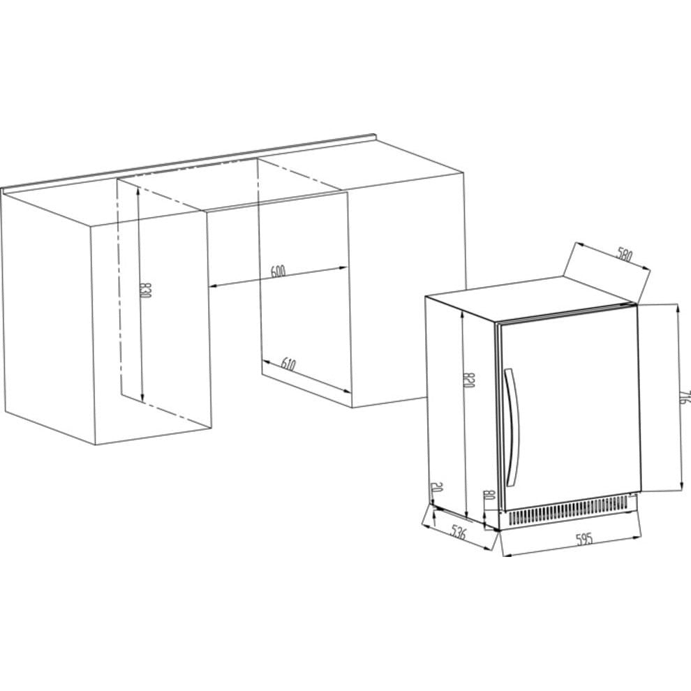 Weinkühlschrank 40 Flaschen Scandinavian Collection 40 Fullglass Black