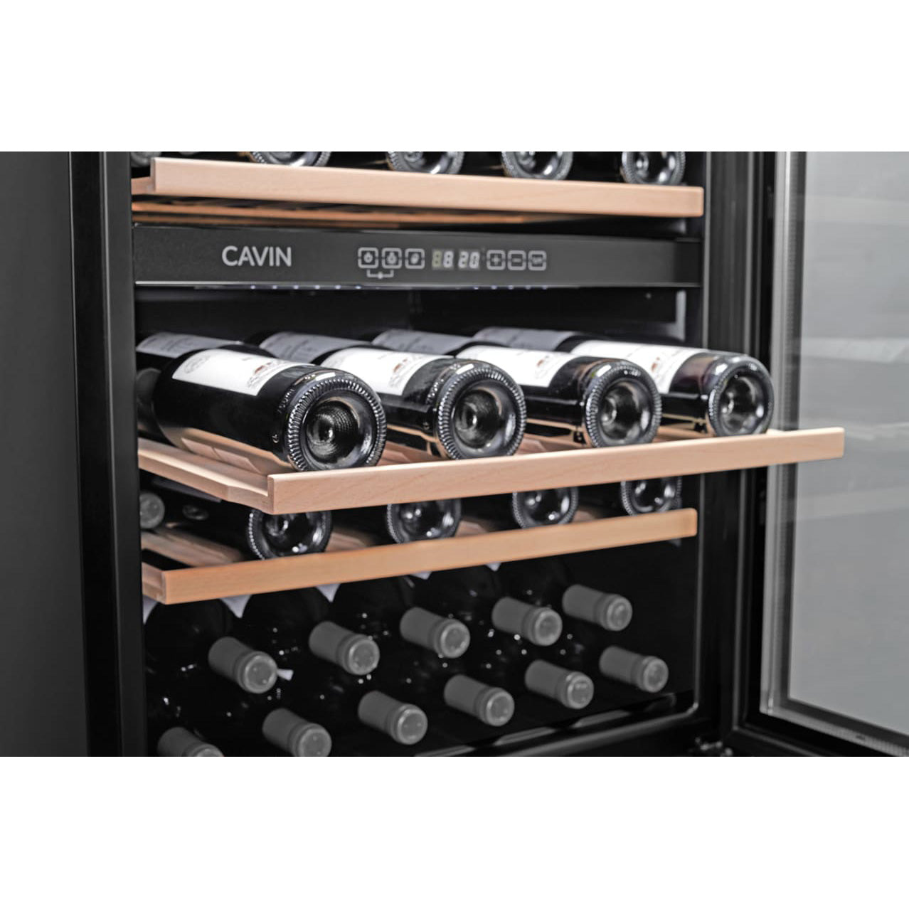 Weinkühlschrank 46 Flaschen Arctic Collection 60D Fullglass Black