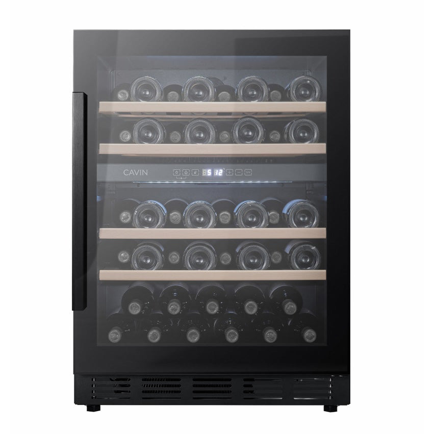 Weinkühlschrank 46 Flaschen Arctic Collection 60D Fullglass Black