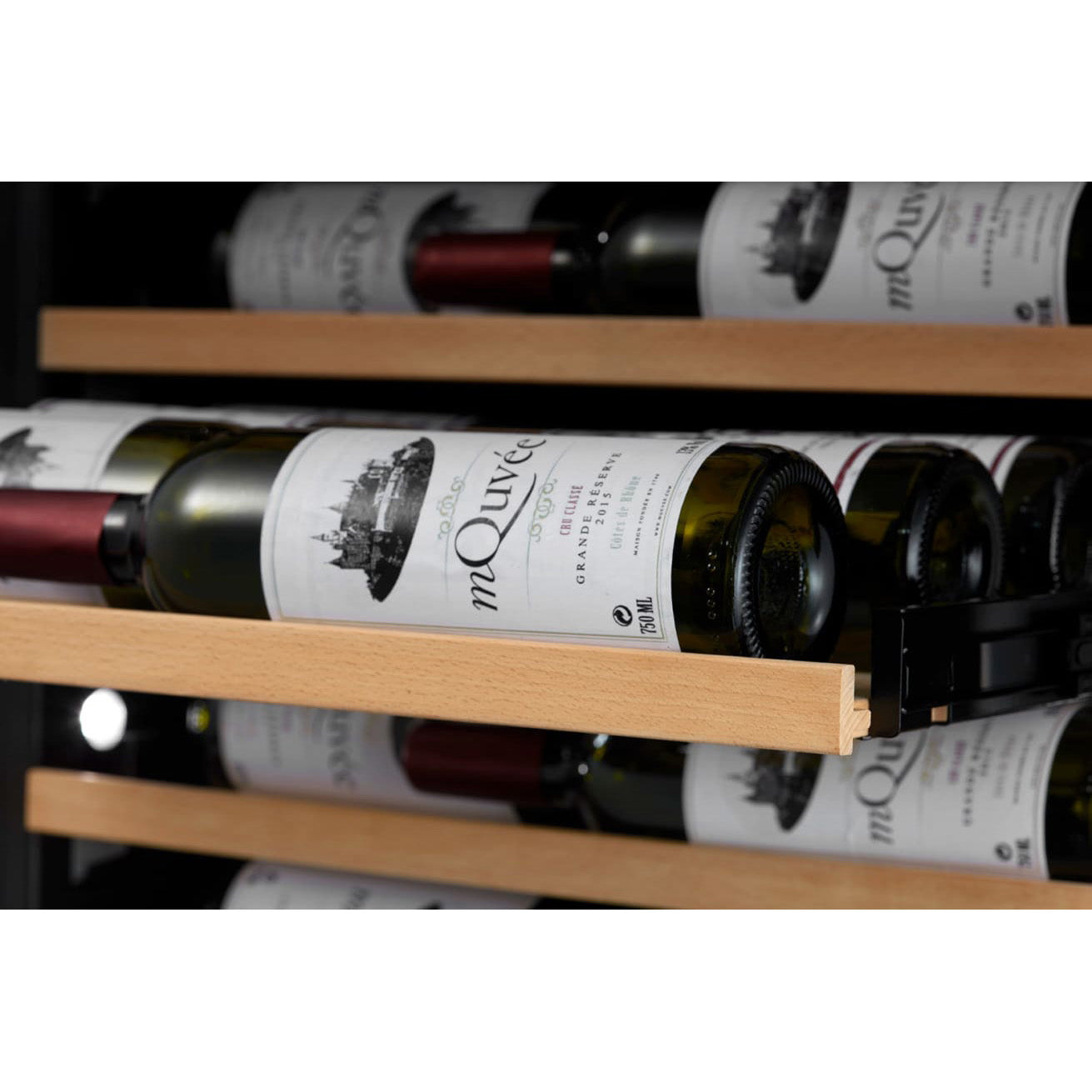 Weinkühlschrank 118 Flaschen WineCave 187 Anthracite Black Label View