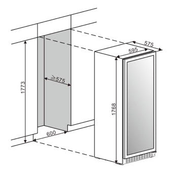 Weinkühlschrank 124 Flaschen WineStore 177