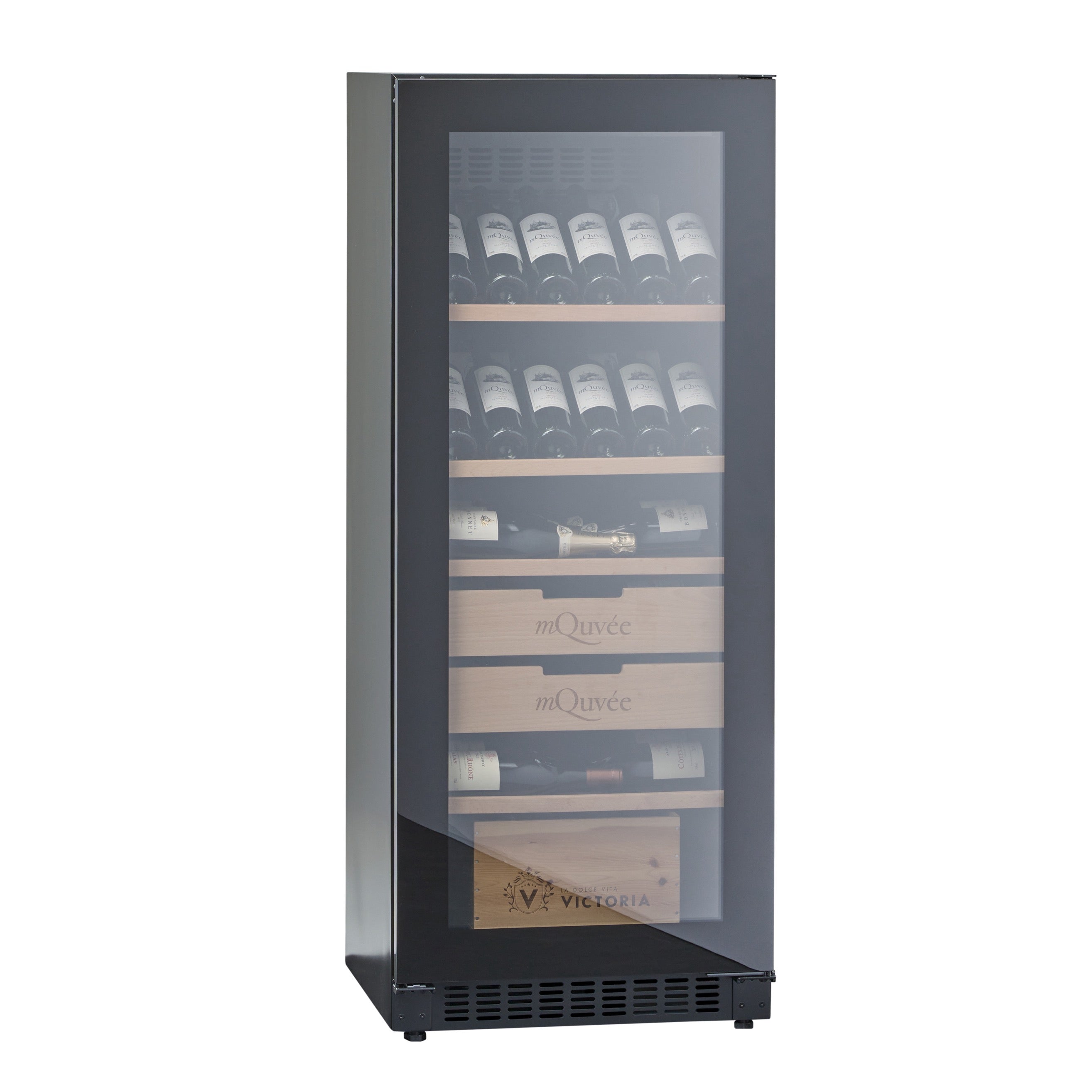 Wine climate cabinet 142 bottles mQuvée Velvet 100 Glass