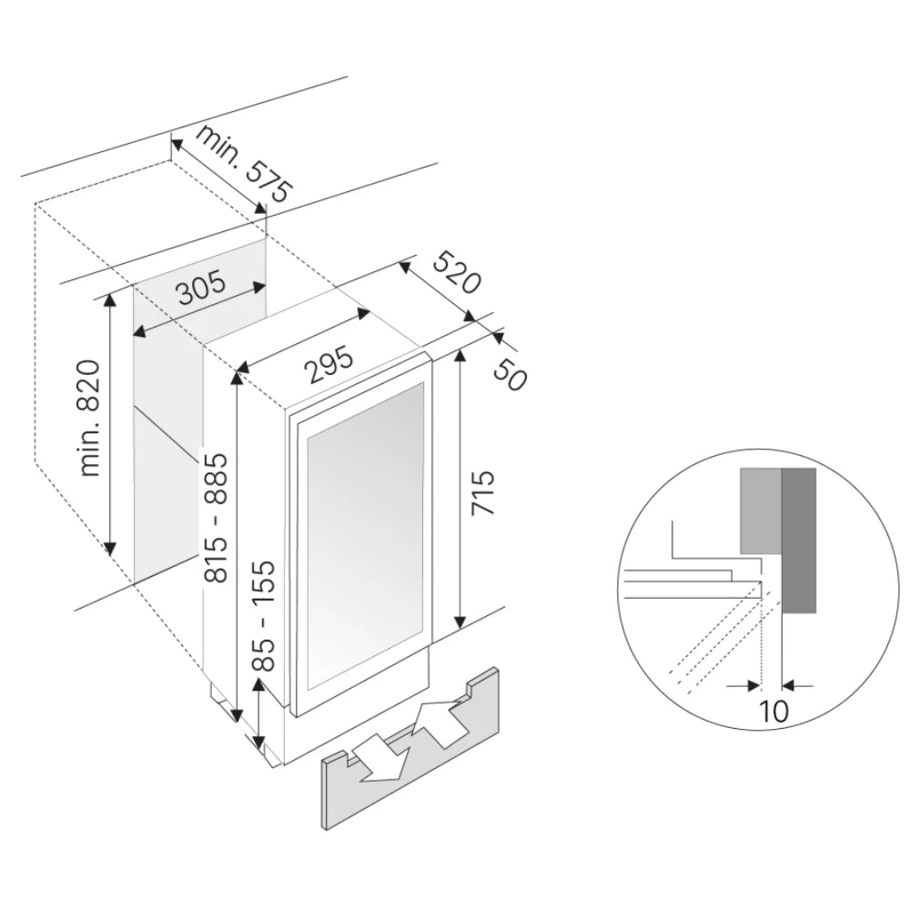 Weinkühlschrank 17 Flaschen Küppersbusch FWKU1531.0S