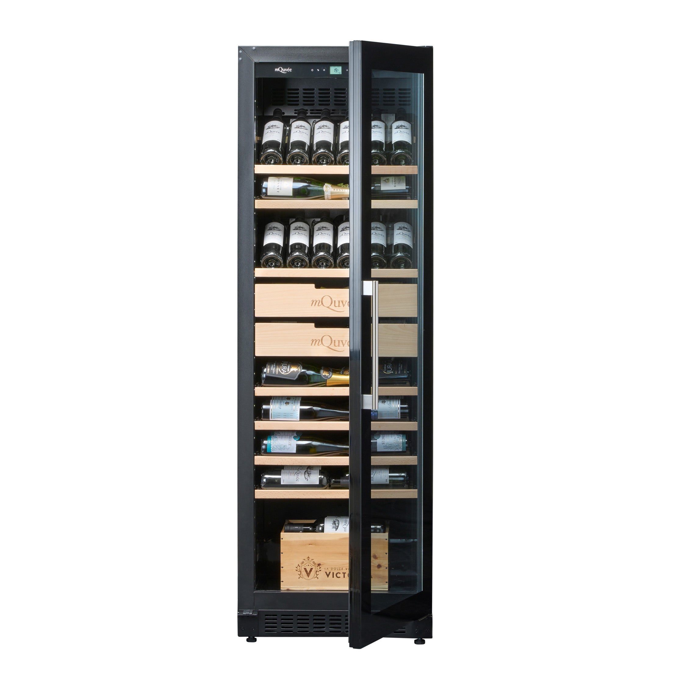 Weinklimaschrank 200 Flaschen mQuvée Velvet 125 Glass