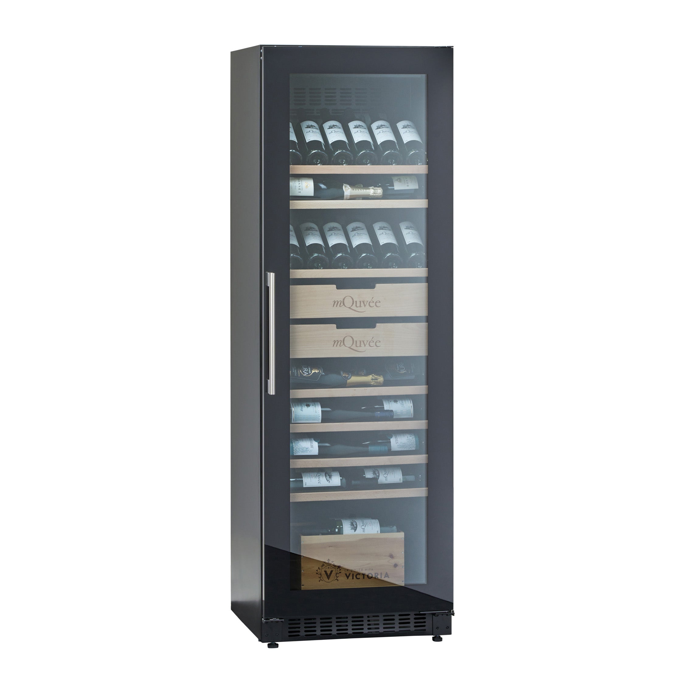 Weinklimaschrank 200 Flaschen mQuvée Velvet 125 Glass