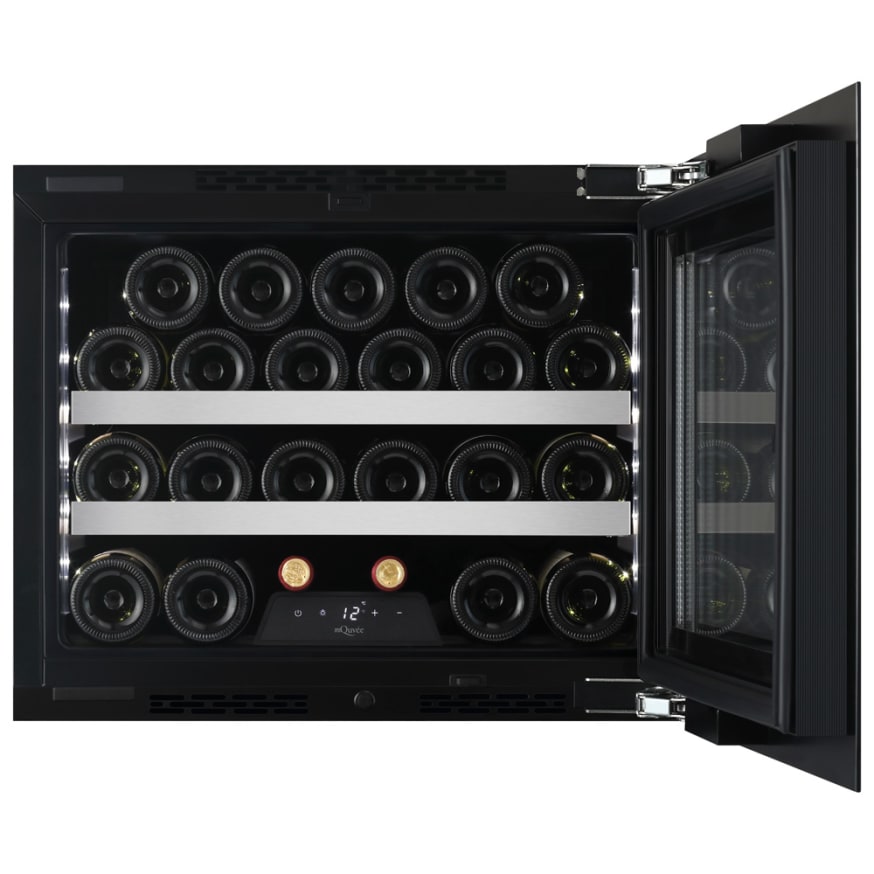 Weinkühlschrank 23 Flaschen WineKeeper 23S Fullglass Black Push/Pull