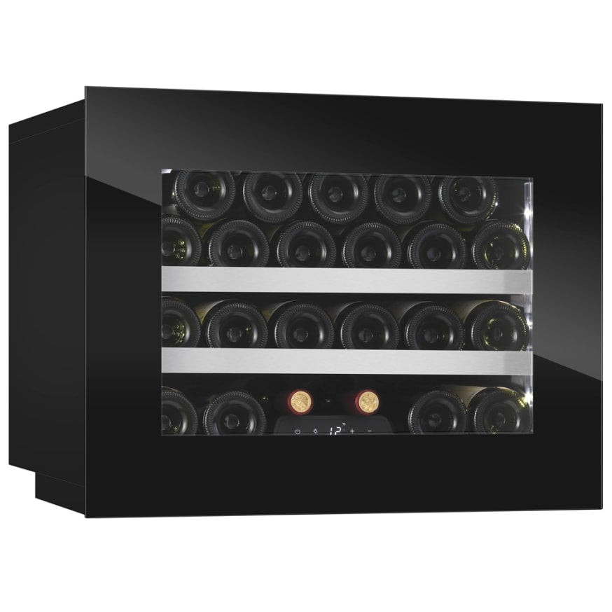 Weinkühlschrank 23 Flaschen mQuvée WineKeeper 23S Fullglass Black Push/Pull