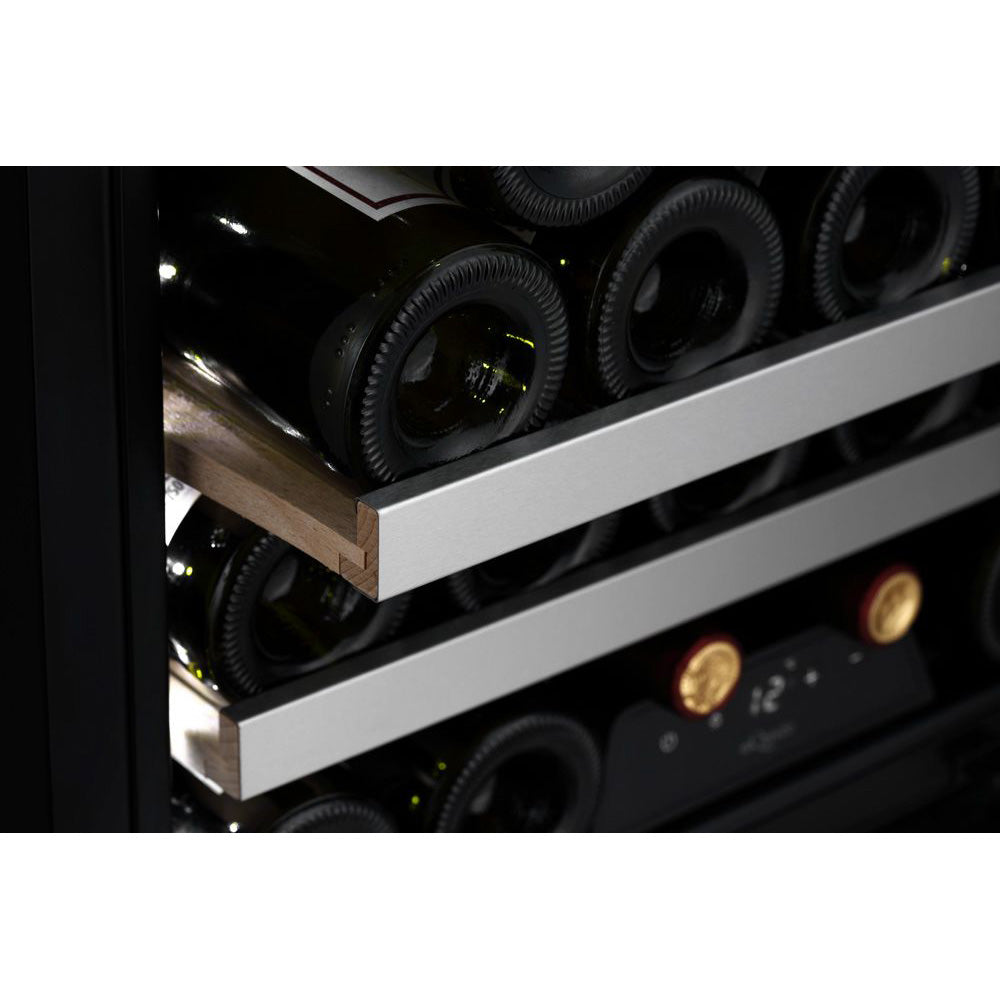 Weinkühlschrank 23 Flaschen WineKeeper 23S Fullglass Black Push/Pull