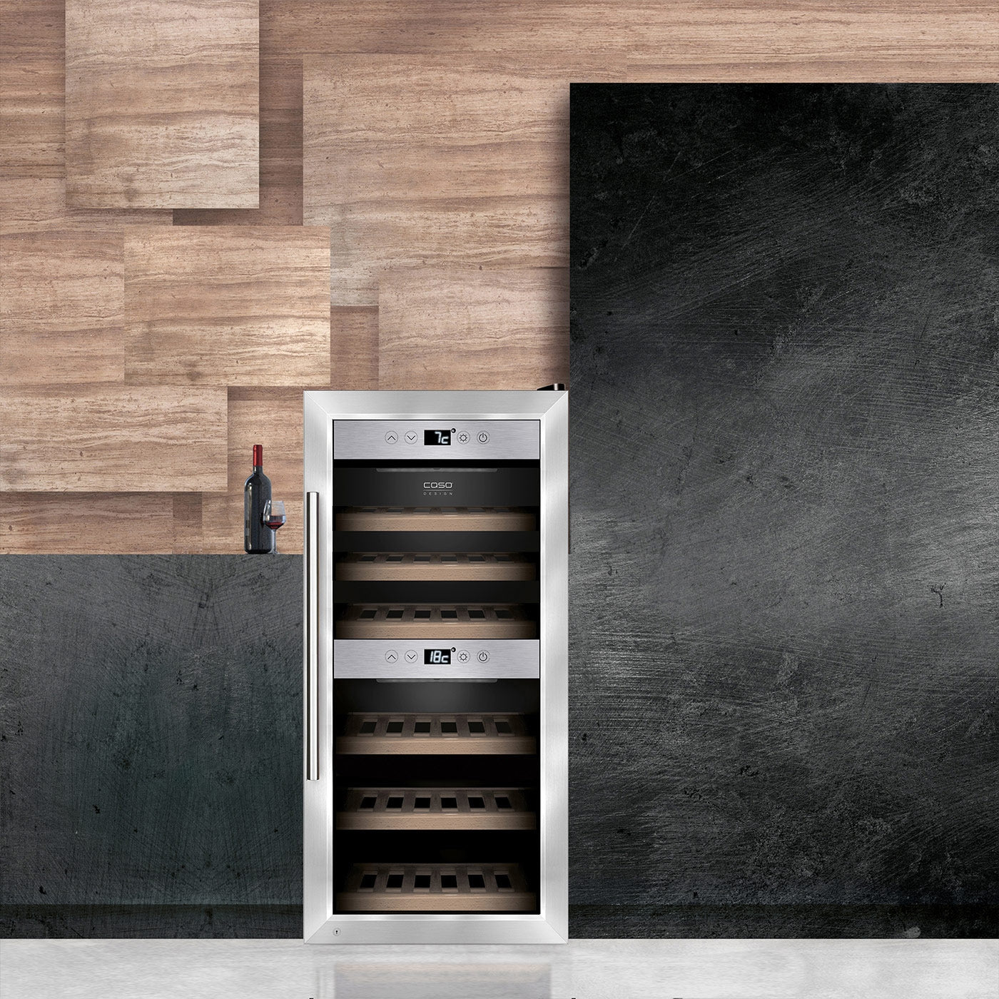 Weinkühlschrank 24 Flaschen Caso WineComfort 240 Smart