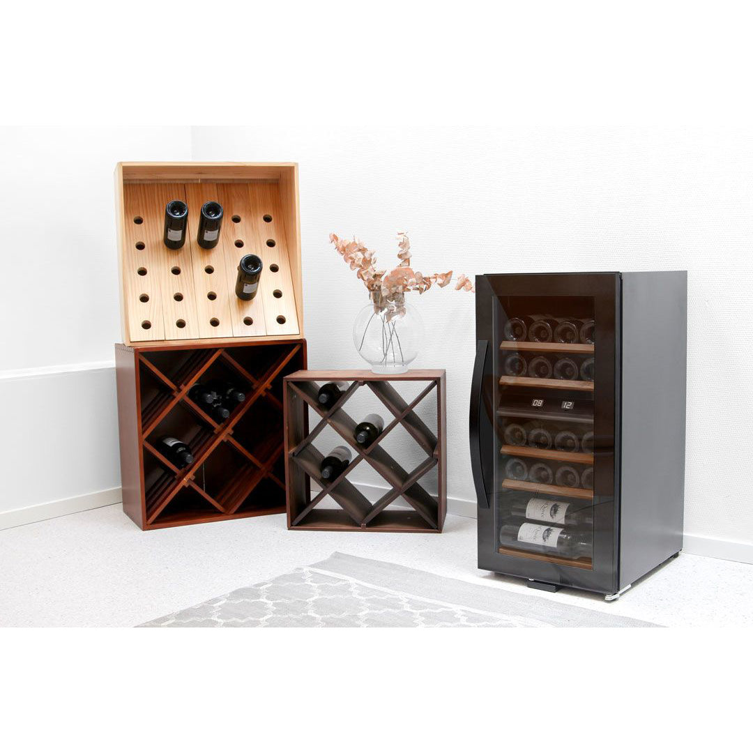 Weinkühlschrank 24 Flaschen mQuvée WineExpert 24 Fullglass Black