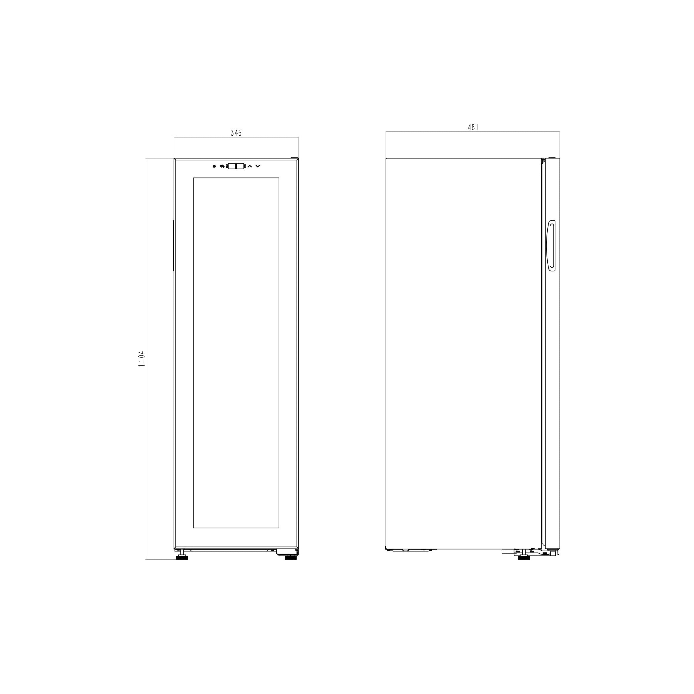 Weinkühlschrank 27 Flaschen Northern Collection 27 Black