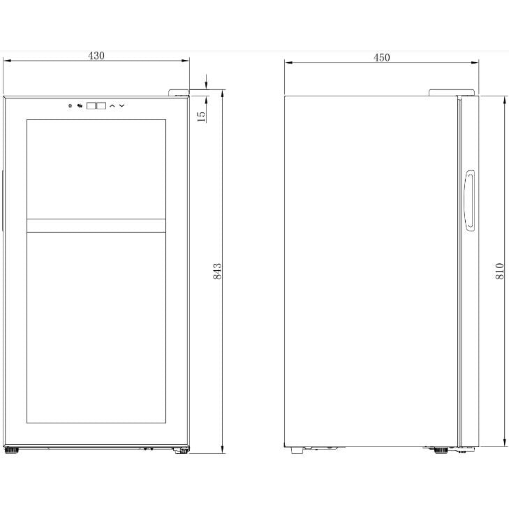 Weinkühlschrank 28 Flaschen Northern Collection 28 Black