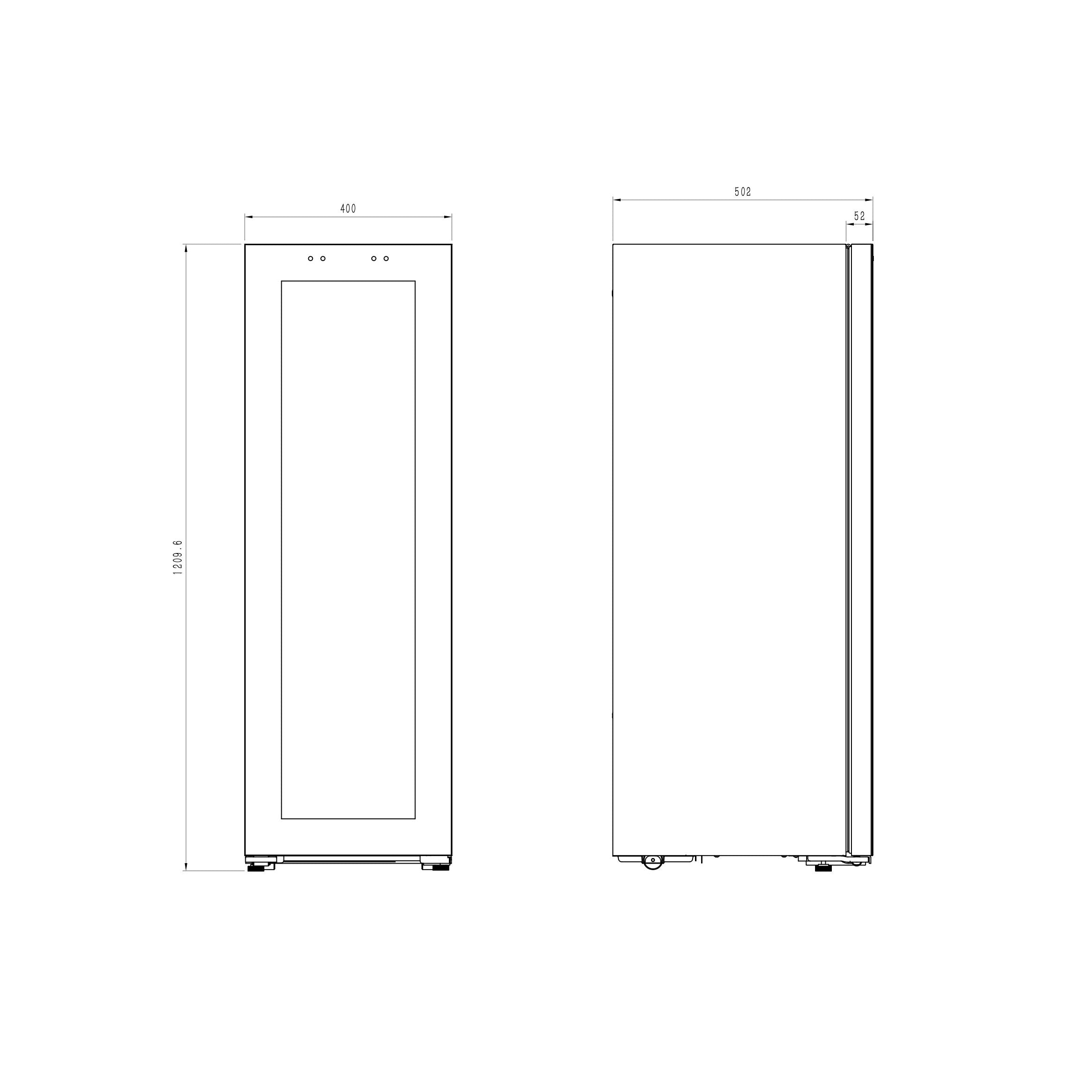 Weinkühlschrank 39 Flaschen Northern Collection 39 Black