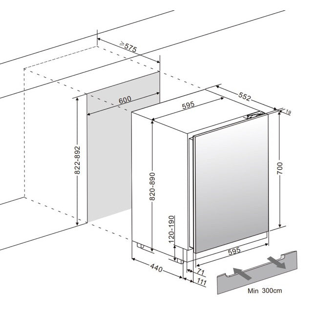 Weinkühlschrank 44 Flaschen WineStore 78