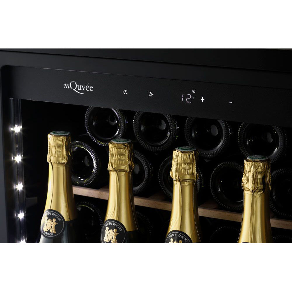 Weinkühlschrank 45 Flaschen WineCave 700 60S Anthracite Black Champagne