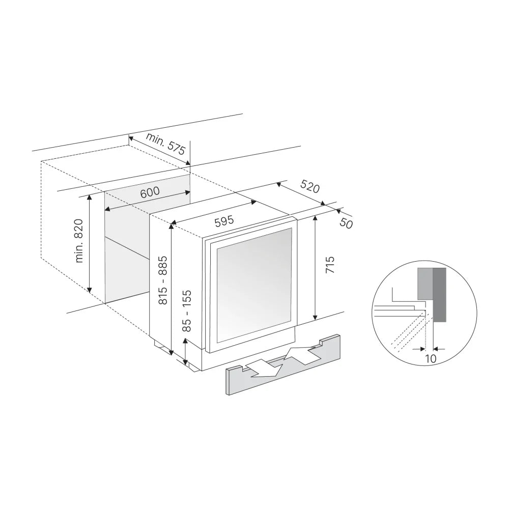 Weinkühlschrank 46 Flaschen Küppersbusch FWKU1851.0S