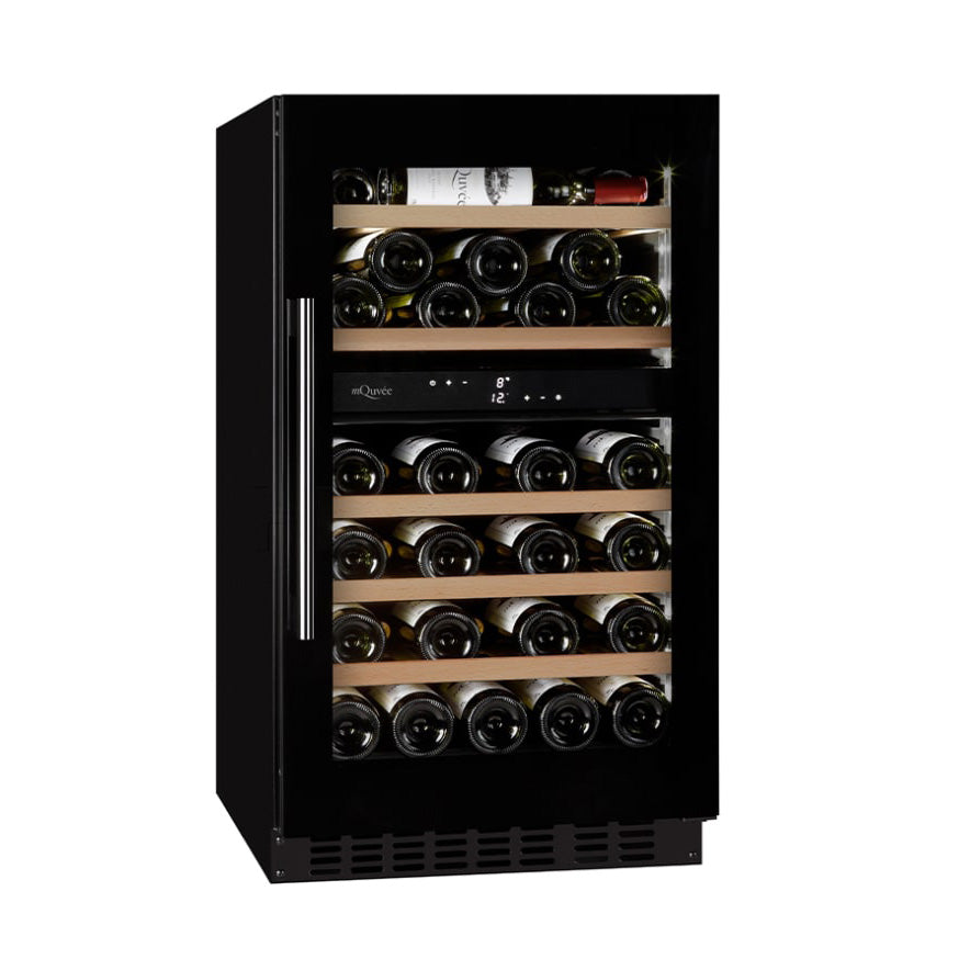 Weinkühlschrank 46 Flaschen mQuvée WineCave 800 50D Fullglass Black