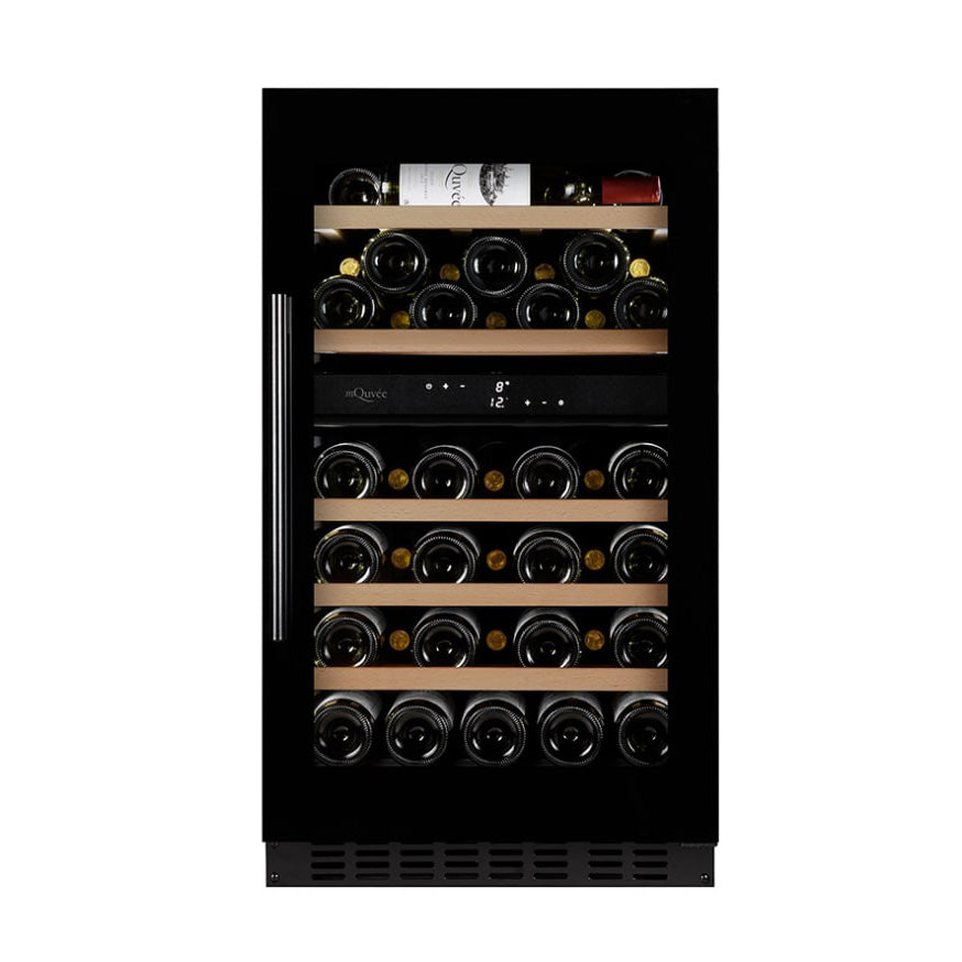 Weinkühlschrank 46 Flaschen mQuvée WineCave 800 50D Fullglass Black