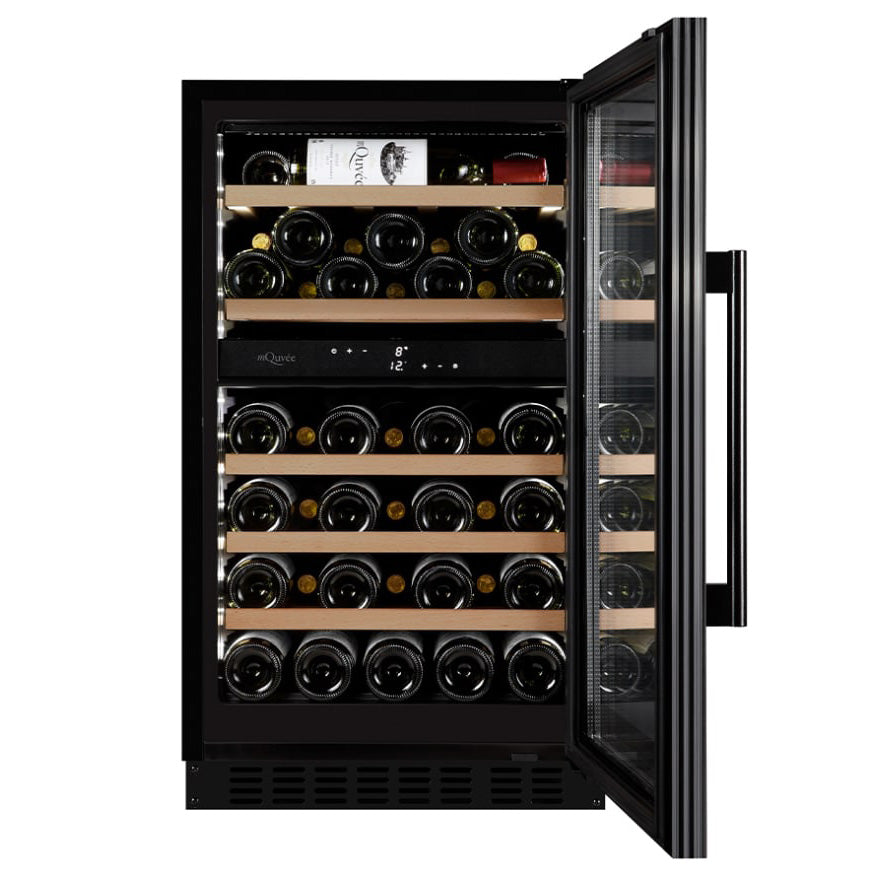 Weinkühlschrank 46 Flaschen mQuvée WineCave 800 50D Fullglass Black