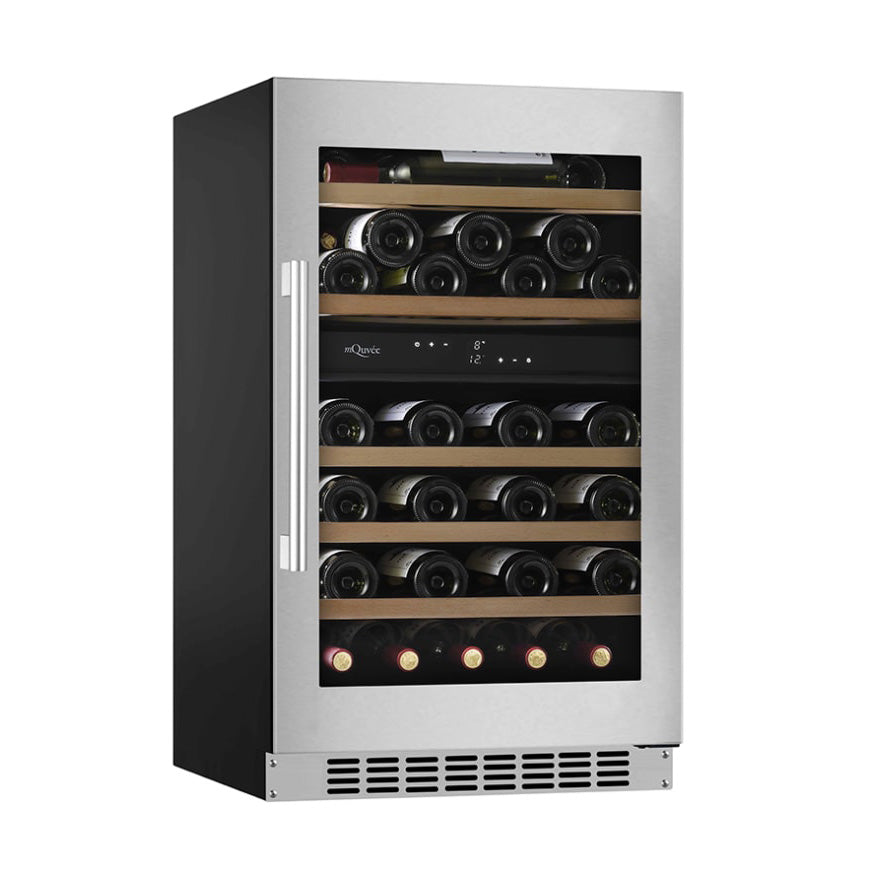 Weinkühlschrank 46 Flaschen mQuvée WineCave 800 50D Fullglass Stainless