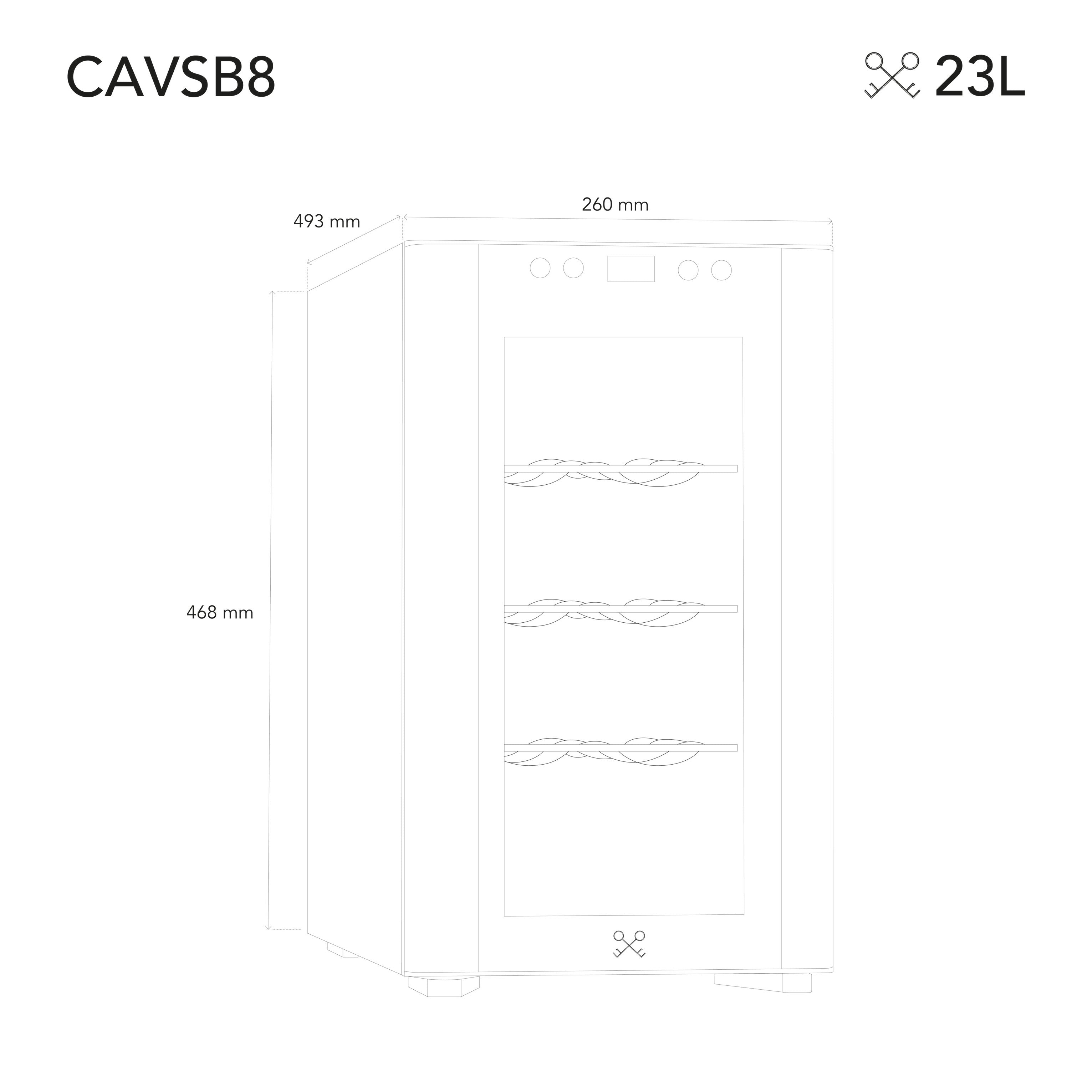 Weinkühlschrank 8 Flaschen CAVSB8