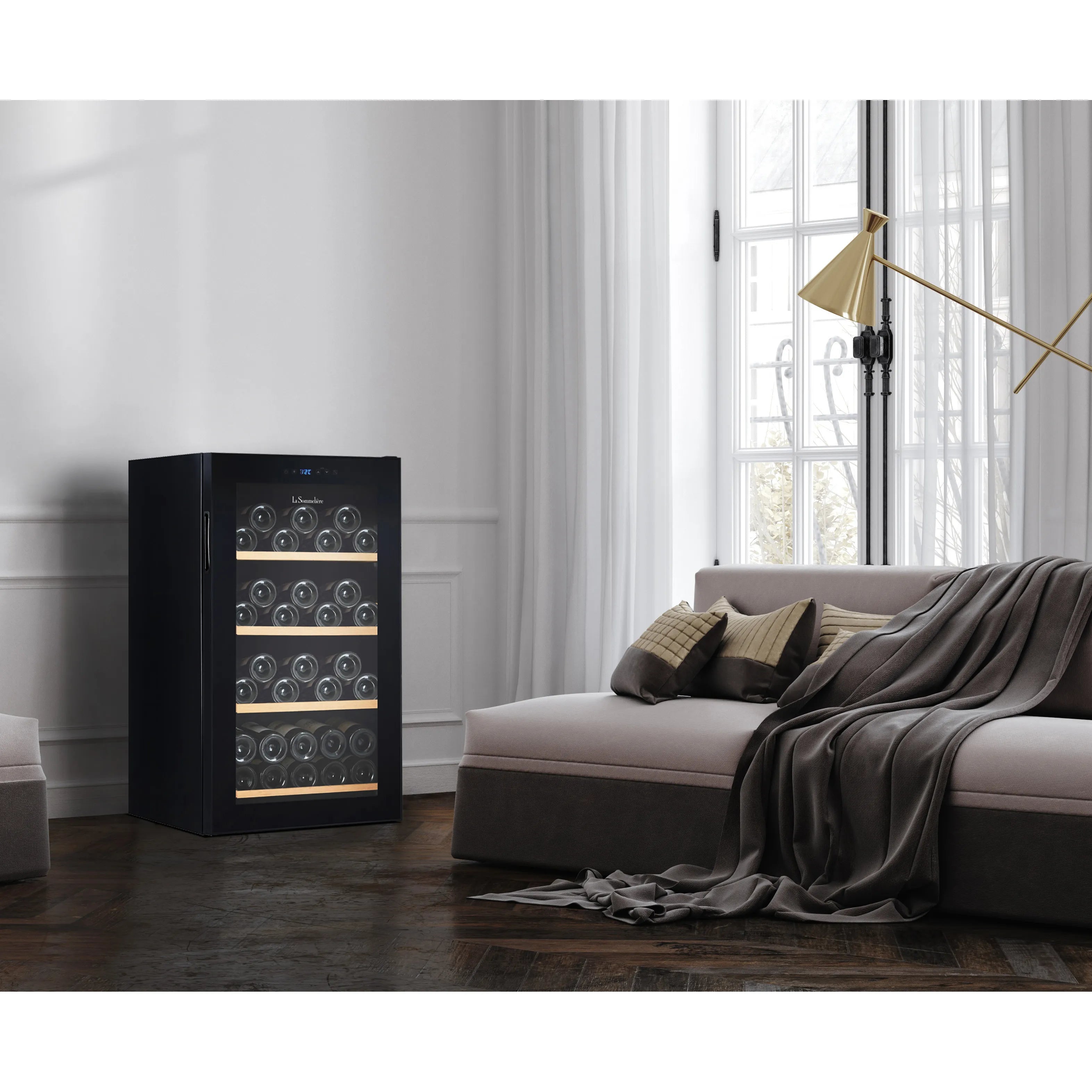 Weinkühlschrank 52 Flaschen La Sommelière LS52 Black