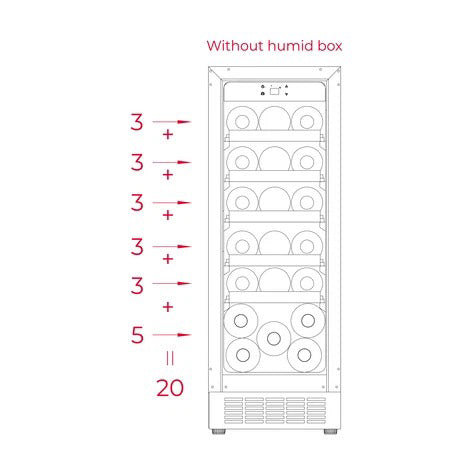 Weinkühlschrank TEKA 20 Flaschen Sommelier RVU 10020 GBK