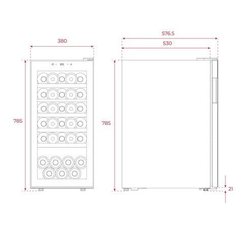 Weinkühlschrank TEKA 32 Flaschen RVF 10032 GBK