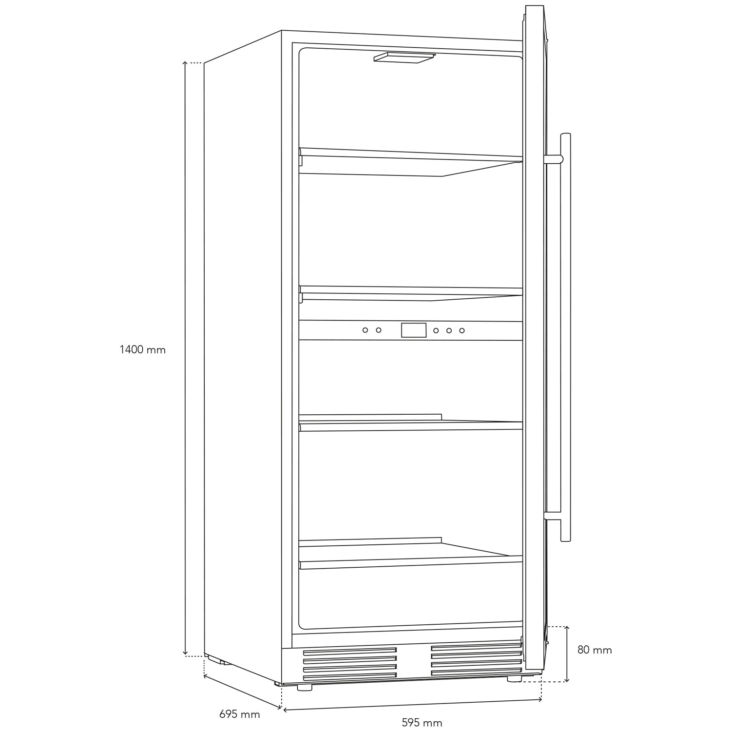 Weinkühlschrank 149 Flaschen CAVCED149