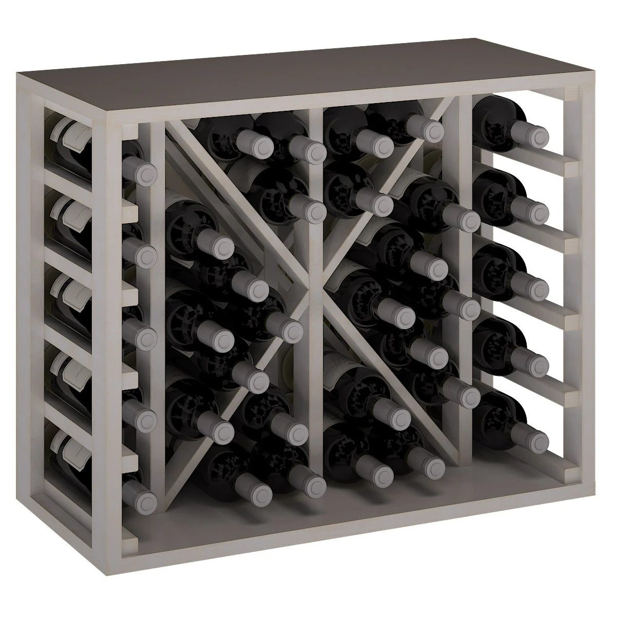 Weinregal aus Kiefernholz für 34 Flaschen Godello EW2531