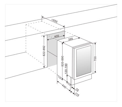Bier- und Getränkekühlschrank BeerServer 40 Anthracite Black
