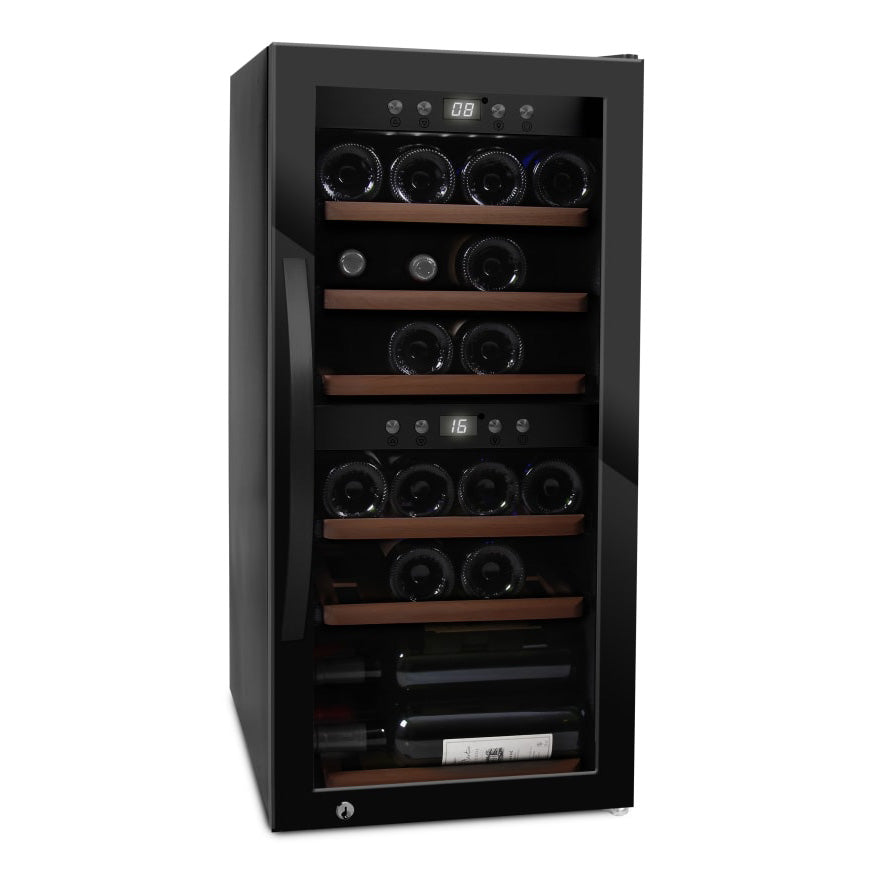 Weinkühlschrank 24 Flaschen WineExpert 24 Fullglass Black side