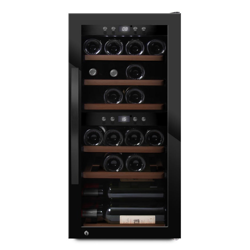 Weinkühlschrank 24 Flaschen WineExpert 24 Fullglass Black