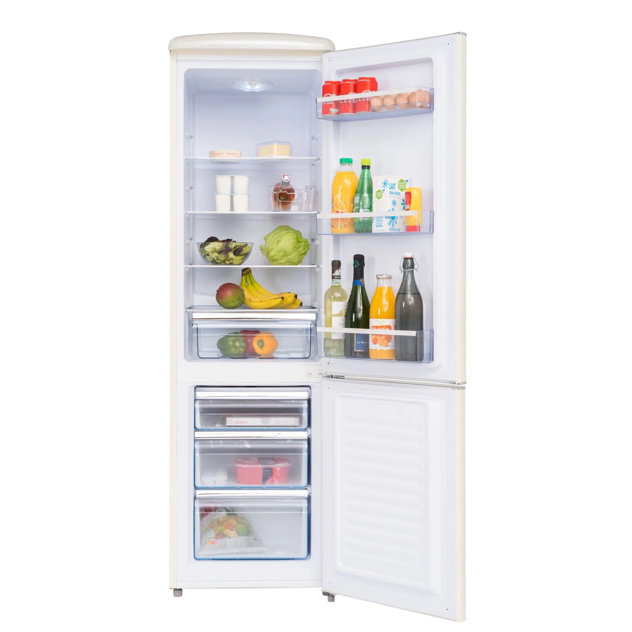 Retro Kühl-Gefrierkombination Frigelux CB255RCA++ creme