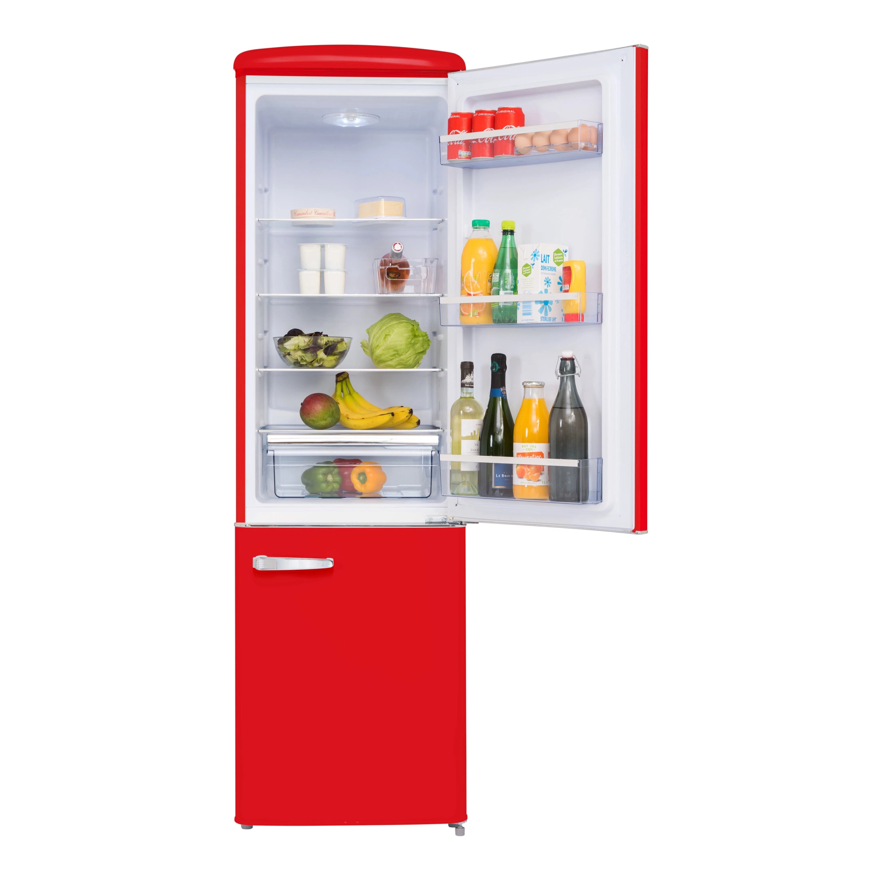 Retro Kühl-Gefrierkombination Frigelux CB255RRA++ rot