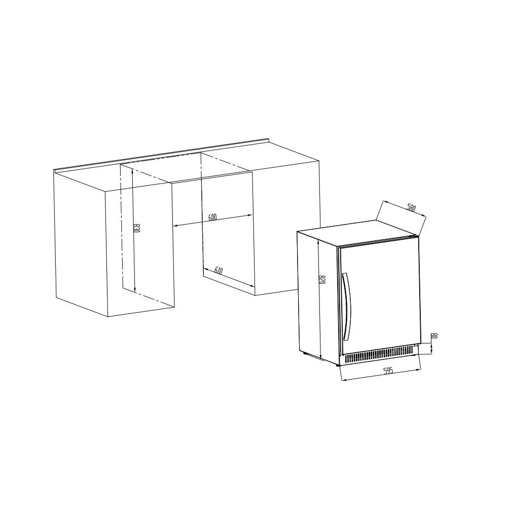 Cavin Outdoor Collection under-counter beer fridge