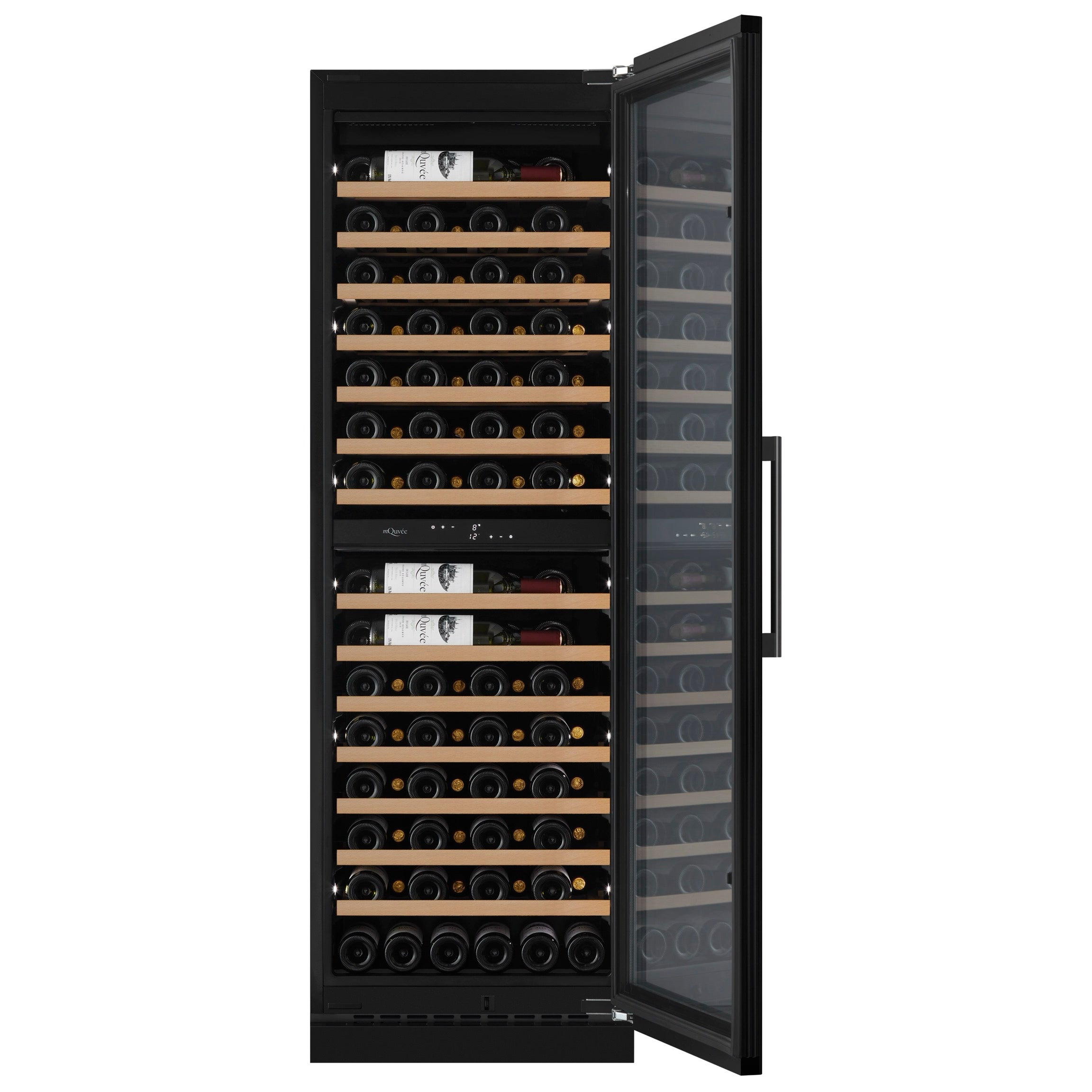 Weinkühlschrank 115 Flaschen WineCave 187 Anthracite Black