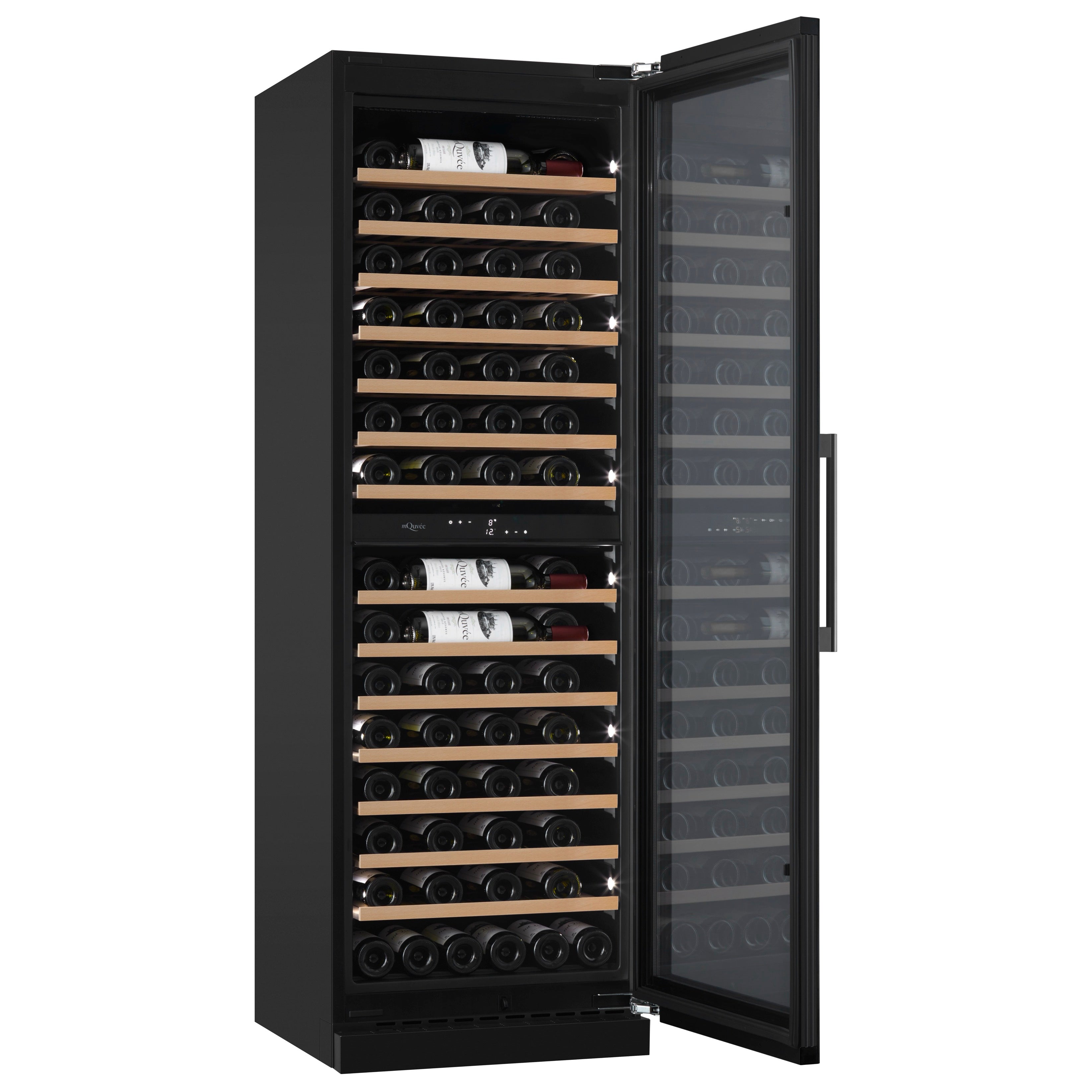 Weinkühlschrank 115 Flaschen WineCave 187 Anthracite Black