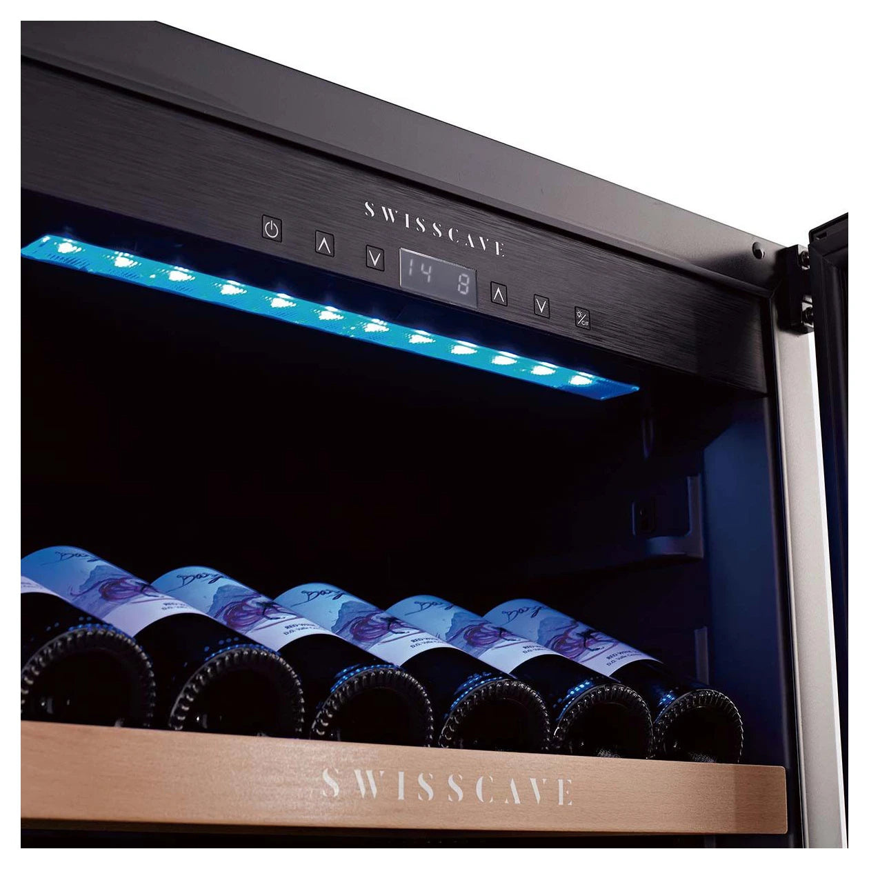 Swisscave WL355DF Weinkühlschrank für 107 Flaschen, freistehend oder einbaubar, Produktansicht 1