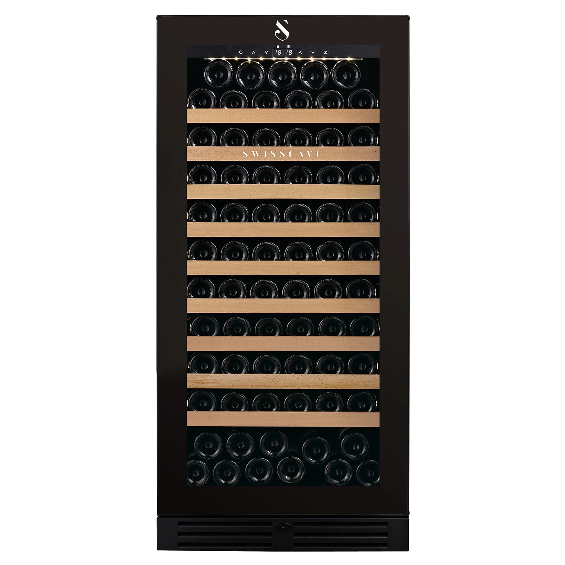 Swisscave WLB-360F-MIX Weinkühlschrank für 112 Flaschen, freistehend oder einbaubar, Produktansicht 1