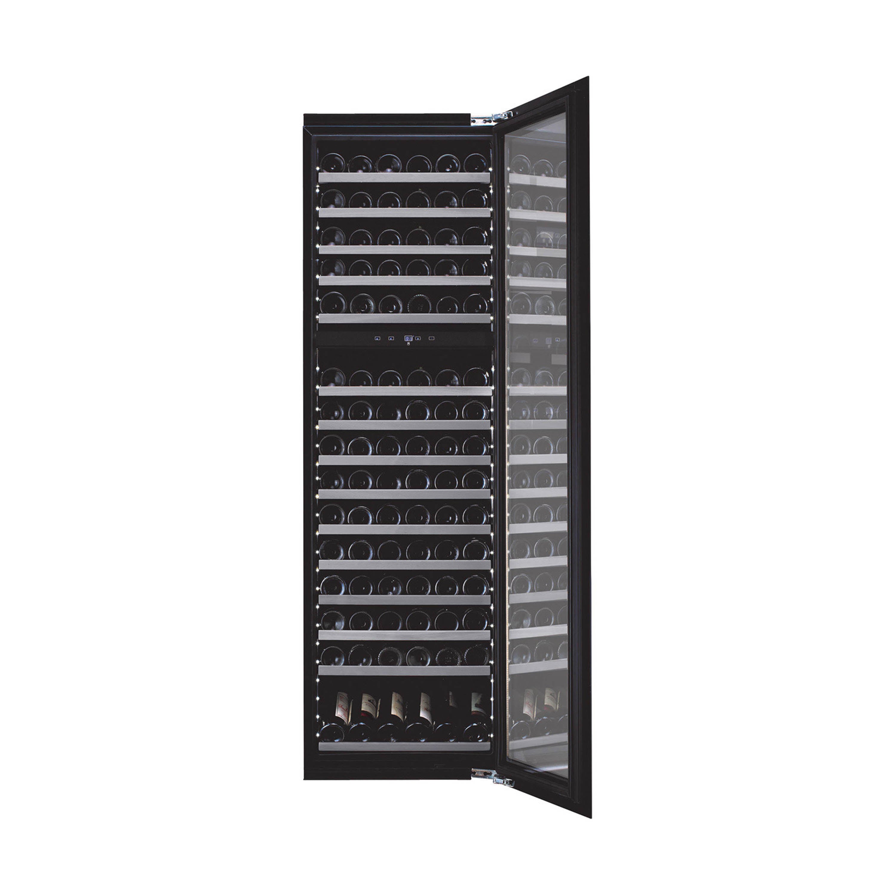 Weinkühlschrank 112 Flaschen WineKeeper 112D Fullglass Black Push/Pull