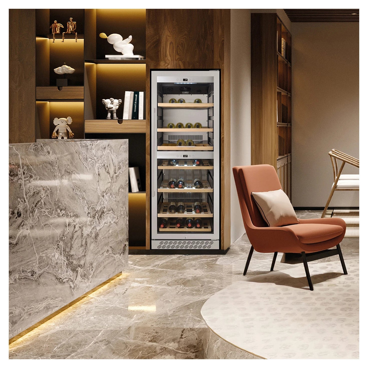 Wine Cooler 126 bottles Caso WineChef Pro 126