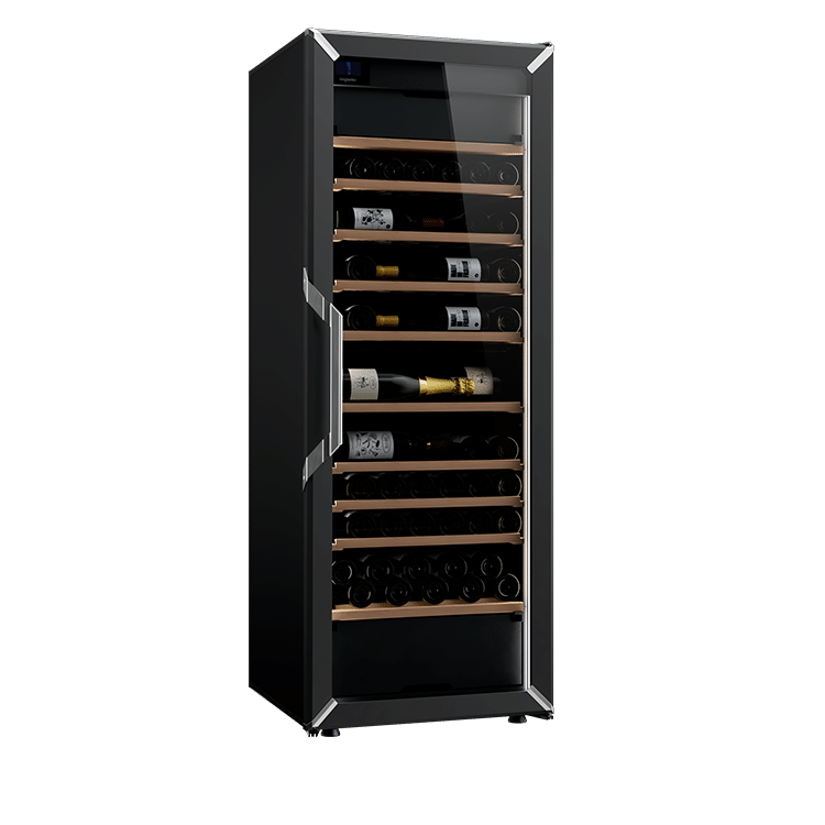 Weinkühlschrank 162 Flaschen Goguette 3 Zonen Schwarz