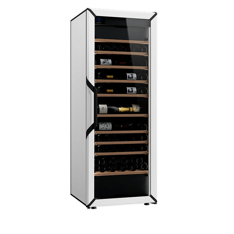Weinkühlschrank 162 Flaschen Goguette 3 Zonen Weiß