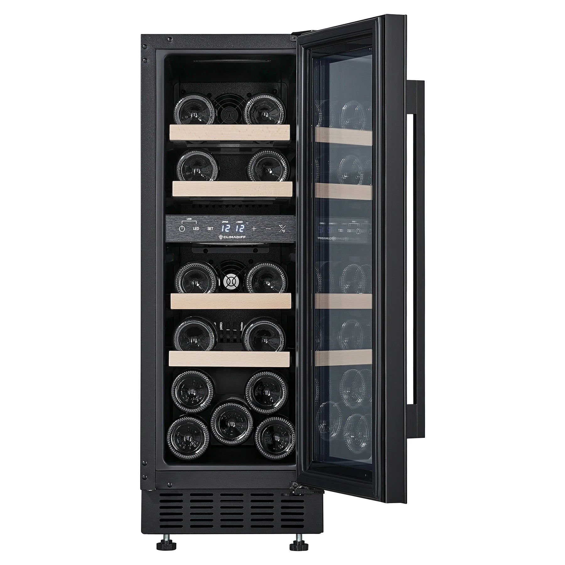 Wine Cooler 18 bottles Climadiff CBU18DZBM Dual-zone