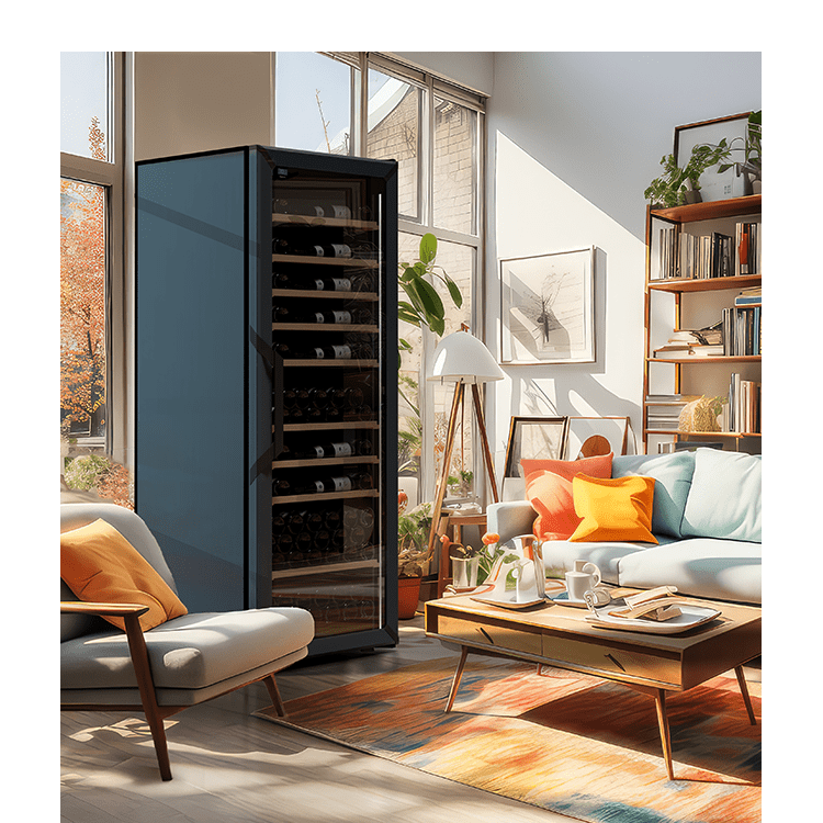 Wine Refrigerator 170 Bottles Goguette Blue