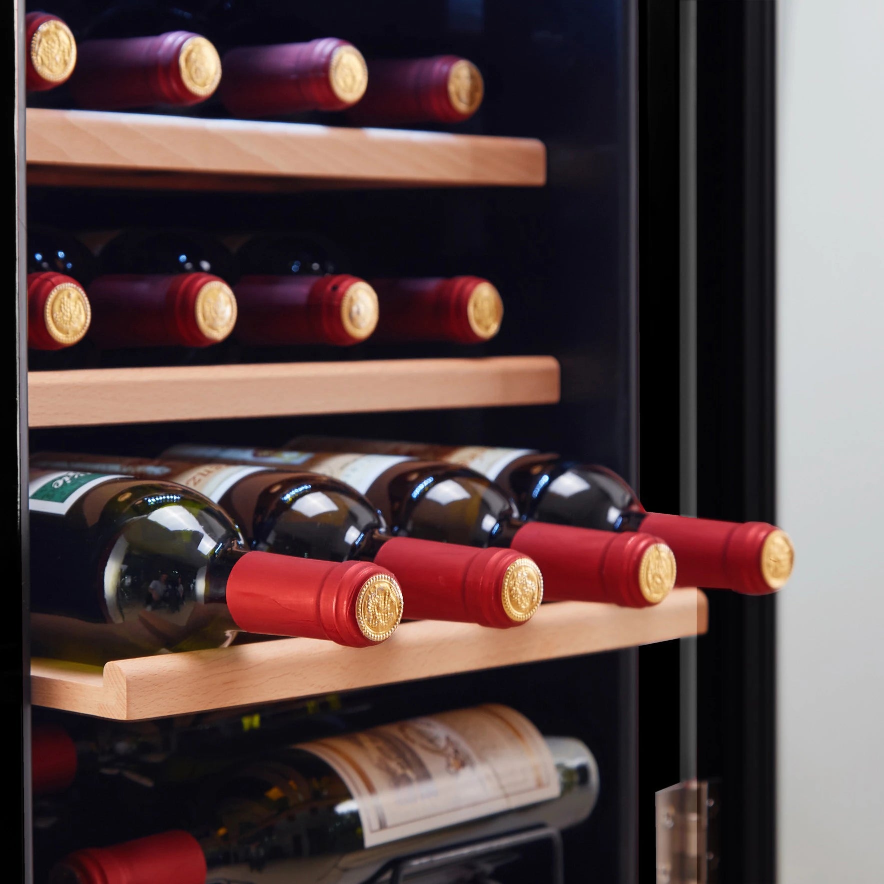 Weinkühlschrank 19 Flaschen Cavecool Retro Obsidian CC70SB