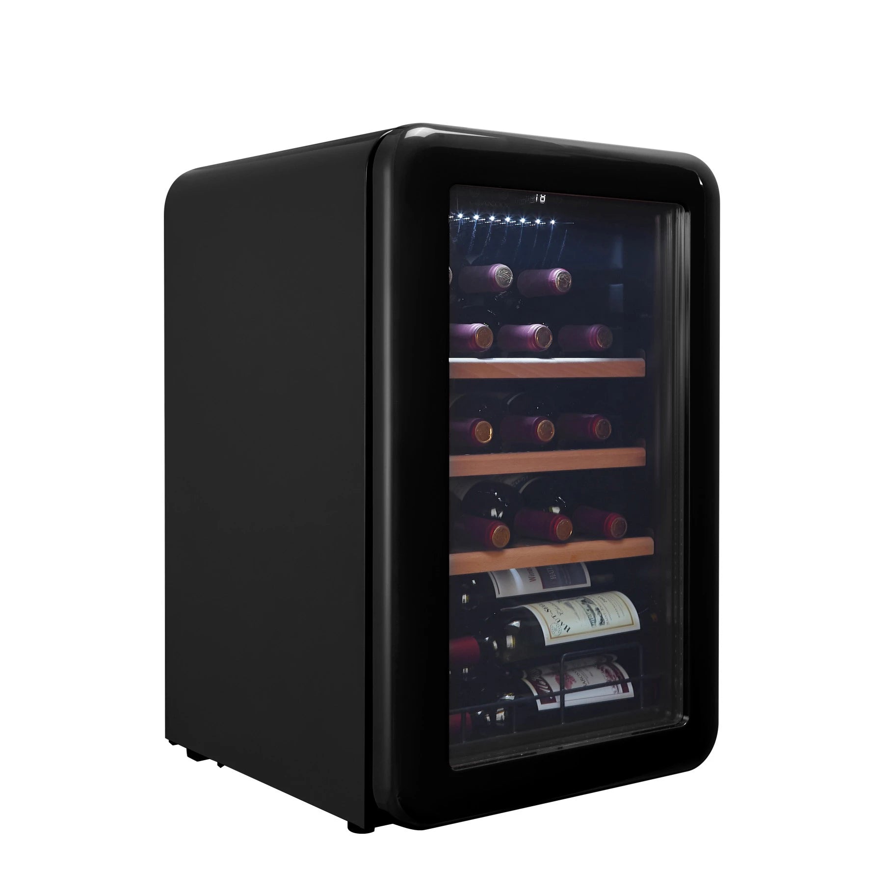 Weinkühlschrank 19 Flaschen Cavecool Retro Obsidian CC70SB