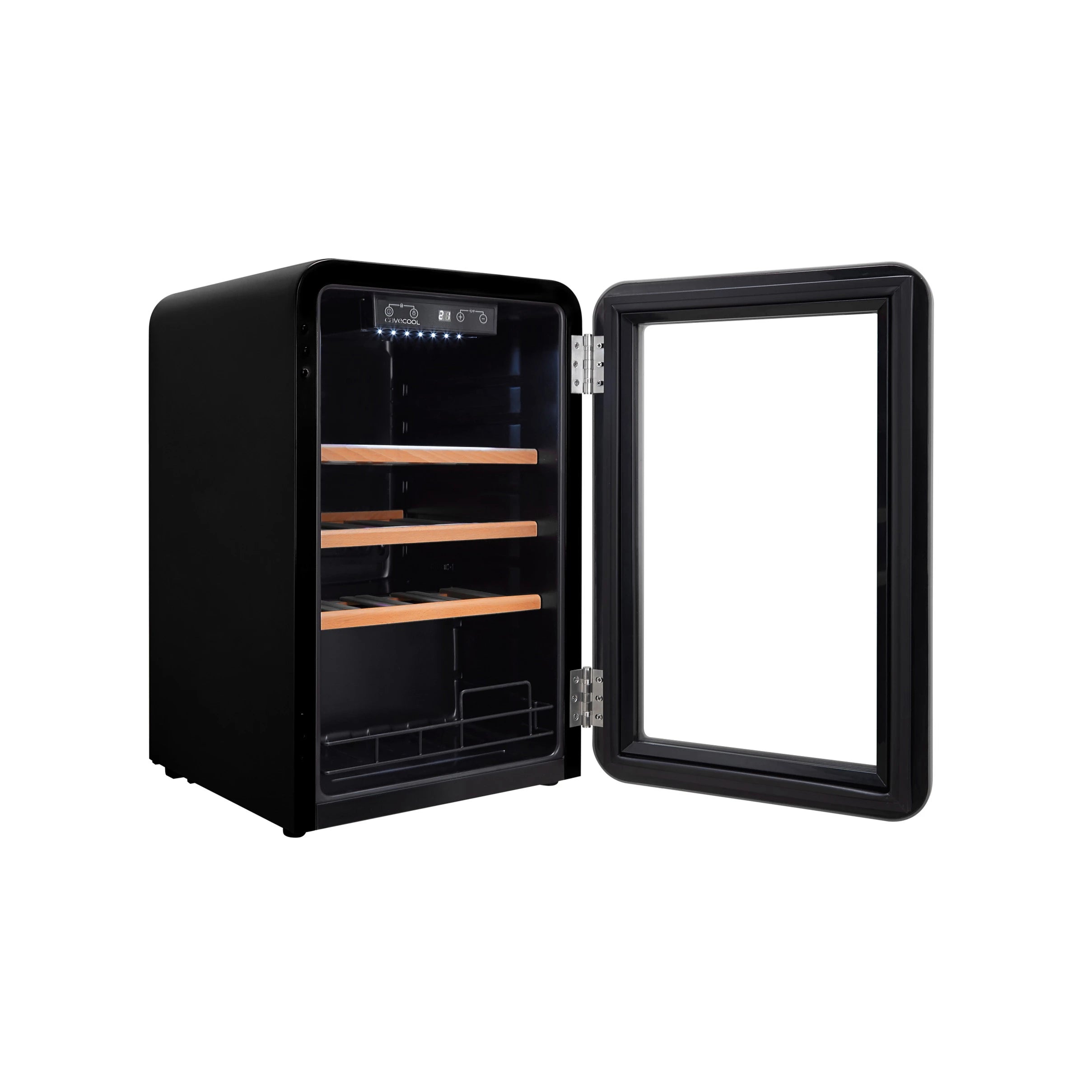 Weinkühlschrank 19 Flaschen Cavecool Retro Obsidian CC70SB